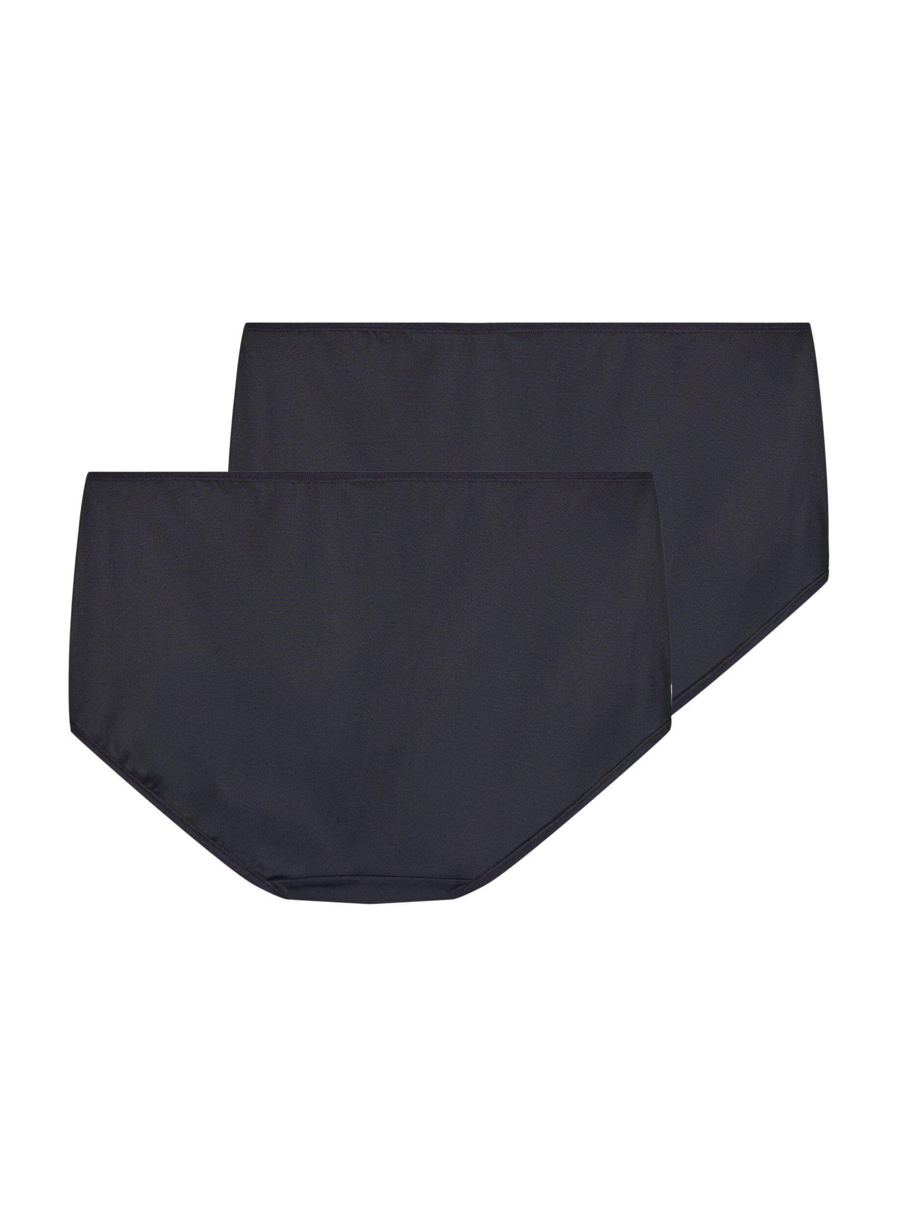 Zizzi2-pack slip met normale taille, Zwart, Packshot image number 1