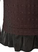 Blouse met structuur en volantzoom, Bruin, Packshot image number 3