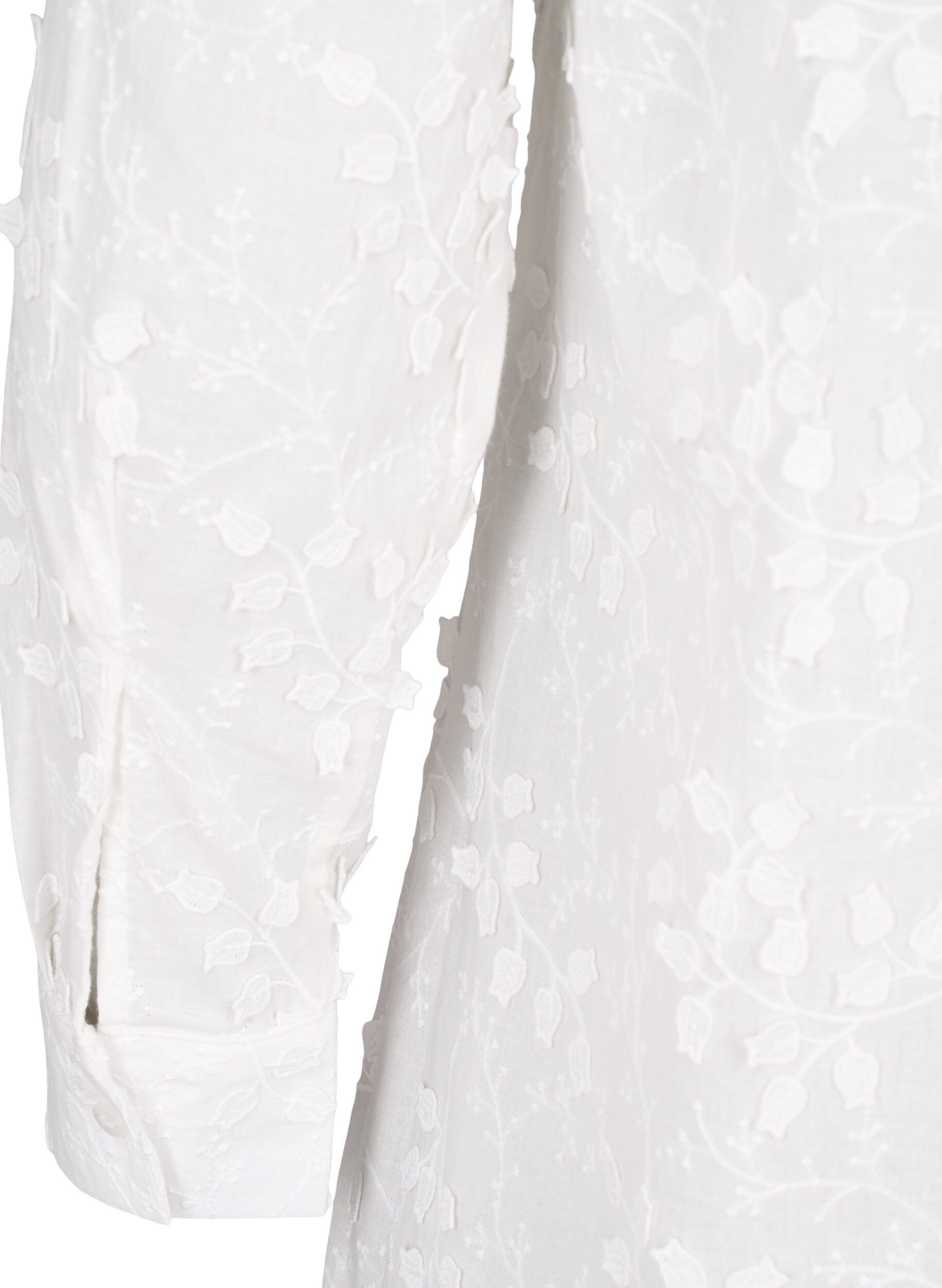 ZizziJurk met geborduurde bloemen, Wit, Packshot image number 4