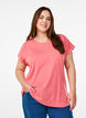 T-shirt met korte mouwen van katoenmix, Roze, Model image number 0