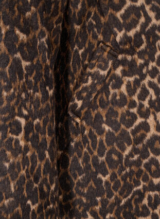 ZizziLuipaardprint jas met dubbele knoopsluiting, Leo aop, Packshot image number 3