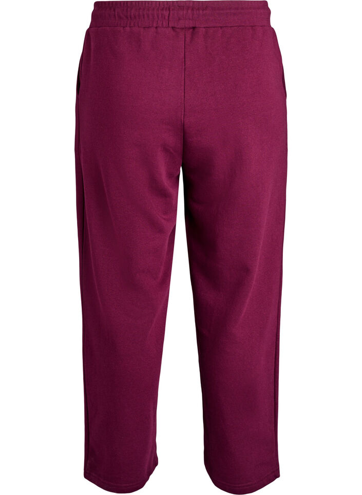 Joggingbroek met zakken, Donker Bordeaux, Packshot image number 1
