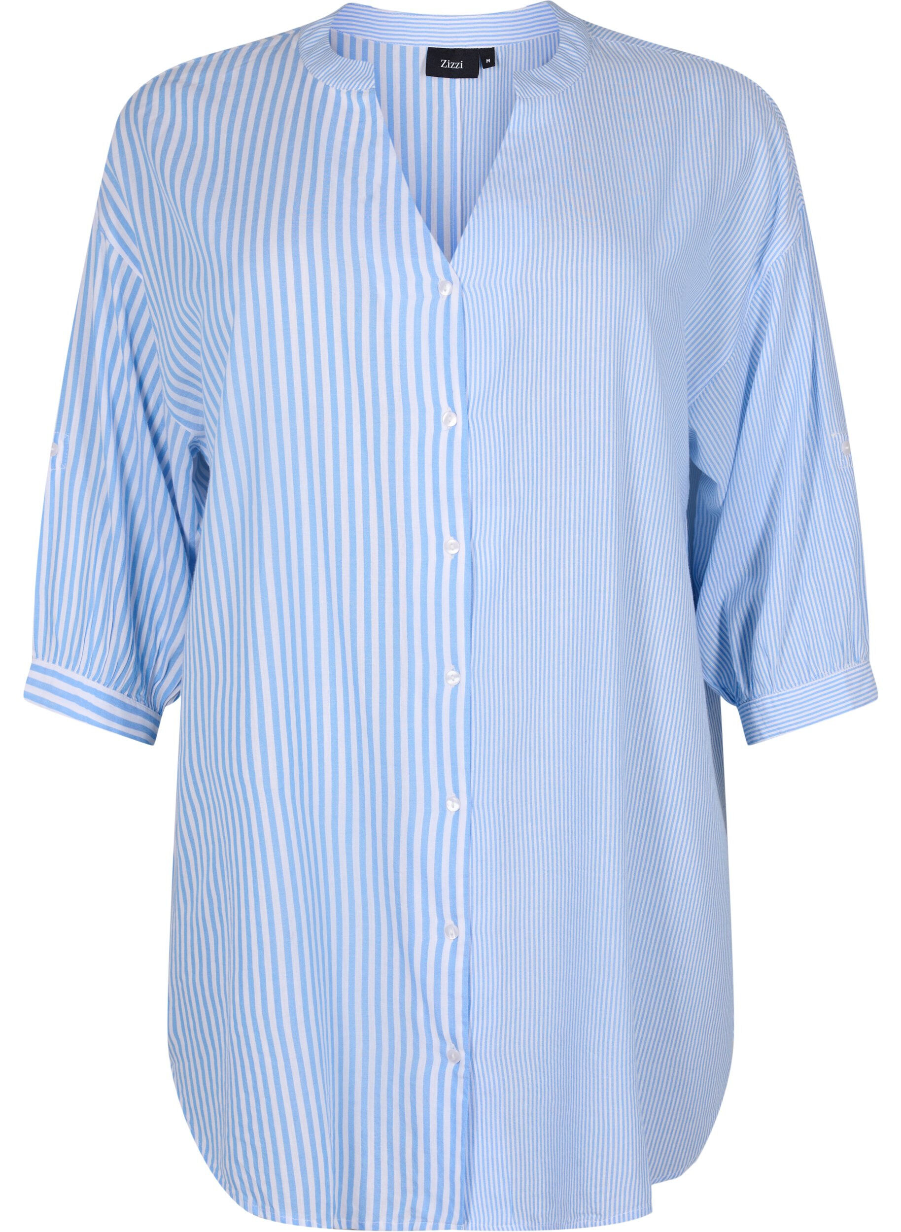 Gestreepte tuniek met 3/4 mouwen