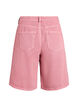 High-waist gekleurde denim bermudashorts, Rood, Packshot image number 1