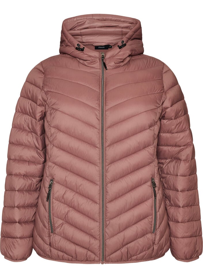 Lichtgewicht jas met capuchon, Roze, Packshot image number 0