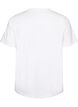 Katoenen T-shirt met tekstprint, Wit, Packshot image number 1