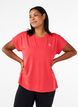 Effen gekleurd T-shirt voor sporten, Rood, Model image number 0