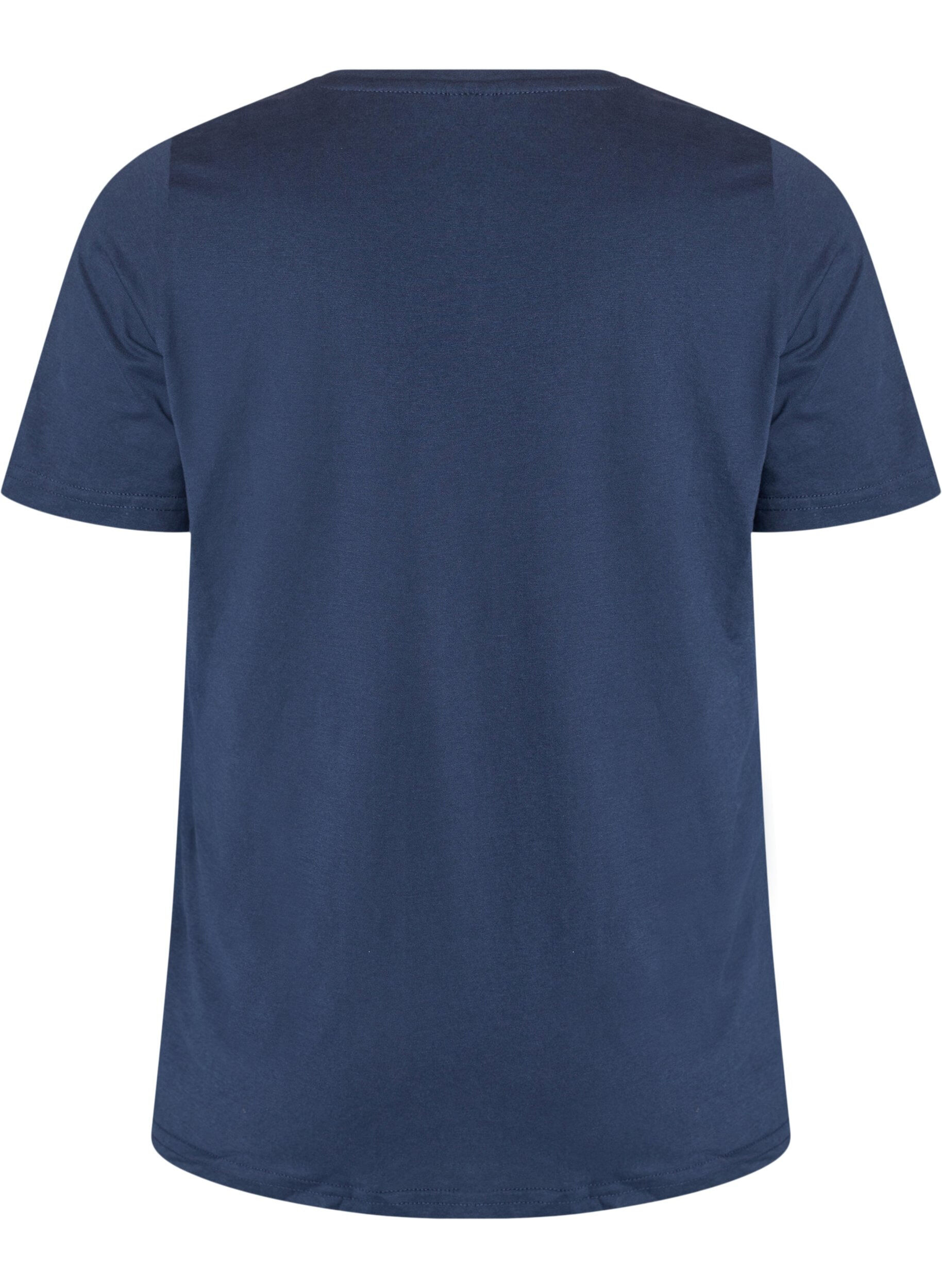 ZizziT-shirt met print, Blauw, Packshot image number 1