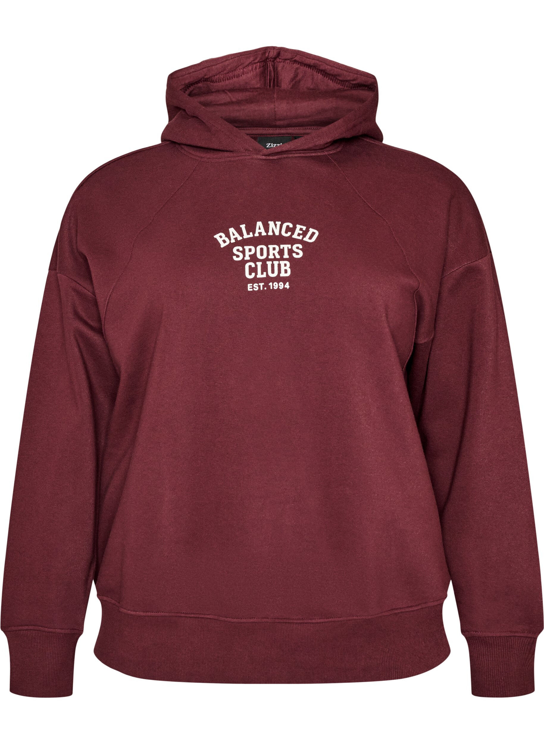 Hoodie met borstprint