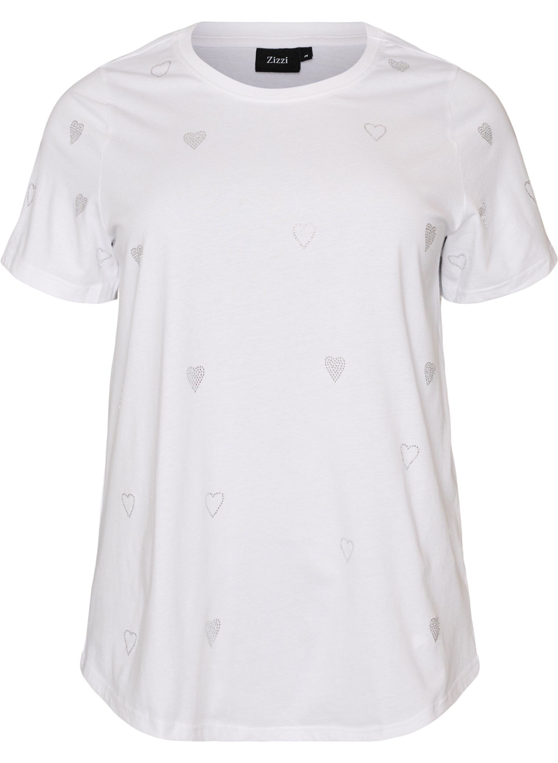 Organisch katoenen T-shirt met hartjes