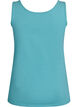 Effen basic top in katoen, Blauw, Packshot image number 1