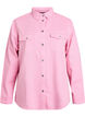 Spijkerblouse met borstzakken, Roze, Packshot image number 0