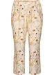 High-waist viscose broek met bloemenprint, Beige, Packshot image number 0