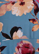 Midi-jurk met bloemenprint en 3/4 mouwen, Blauw, Packshot image number 2