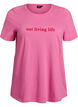 T-shirt met print, Roze, Packshot image number 0