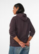 Sweatshirt met capuchon, ritssluiting en zakken, Bruin, Model image number 2