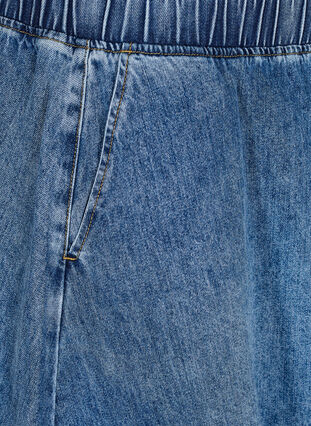 ZizziKorte denim skaterrok, Blue Denim, Packshot image number 2
