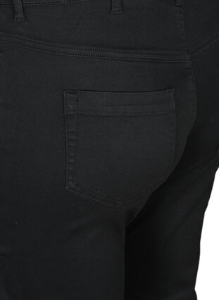 ZizziAmy capri jeans met hoge taille en super strakke pasvorm, Black, Packshot image number 3