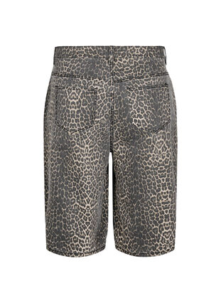 ZizziLuipaardprint denim bermuda shorts, Leopard, Packshot image number 1
