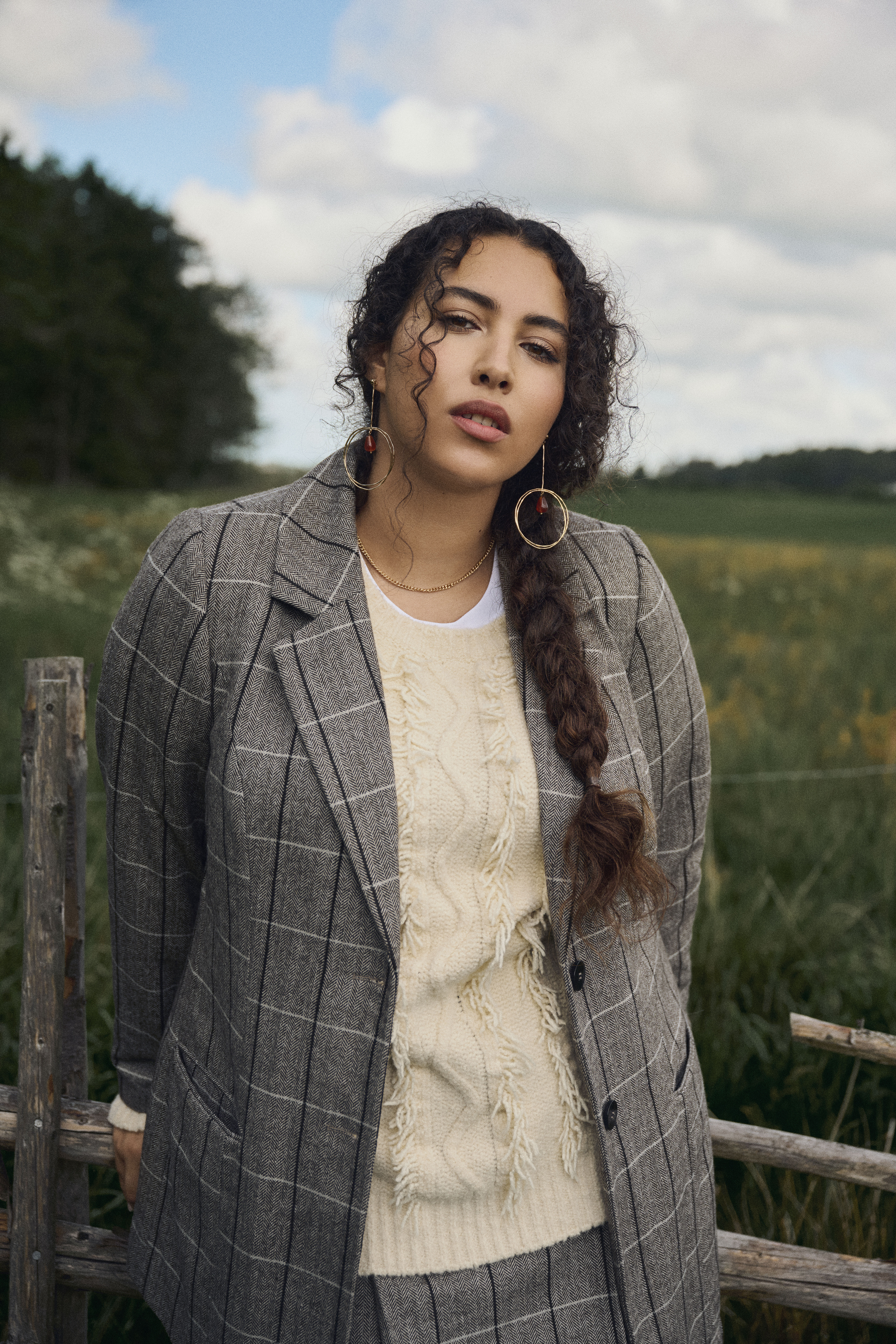 Set met grijze ruitjes, , Model