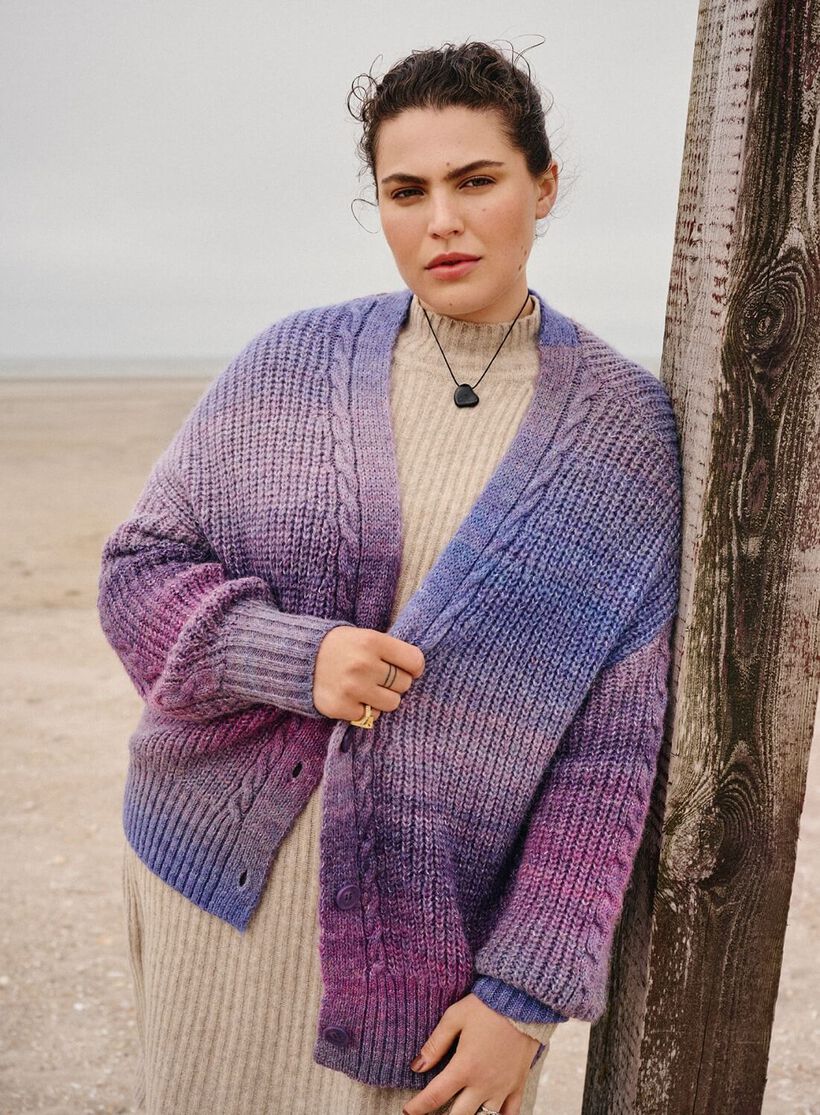 Vest in kleuren, , Model