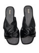 Wide fit - Slip-in met gekruiste satijnen bandjes, Zwart, Packshot image number 1