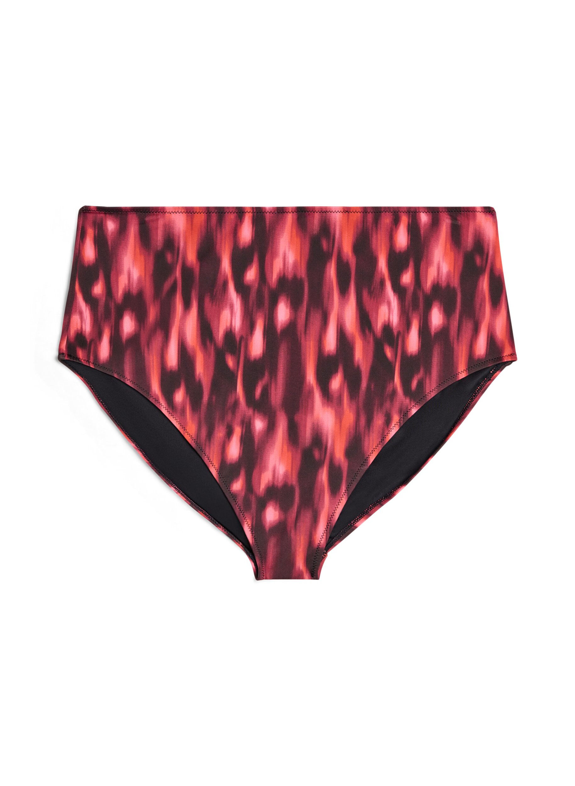 Bikinibroekje met print en hoge taille