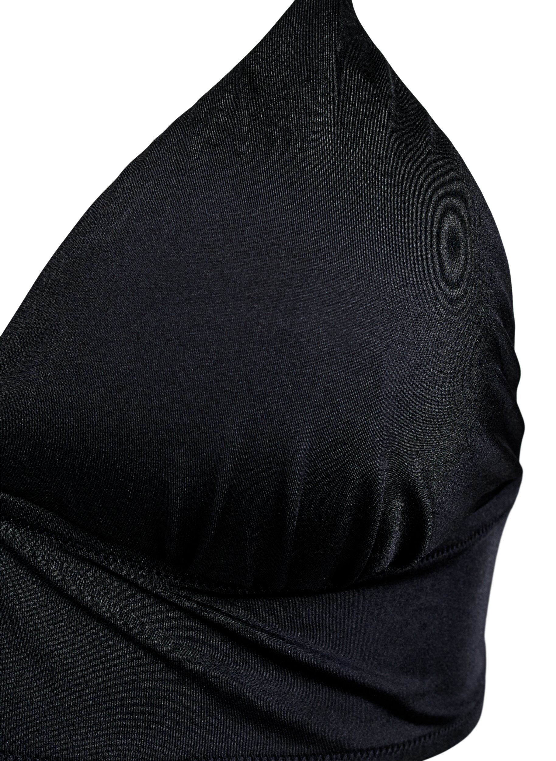 ZizziBikinitop met uitneembare pads en rugsluiting, Zwart, Packshot image number 2