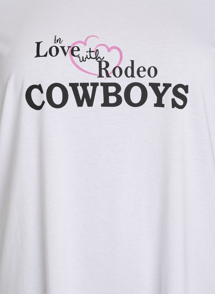 T-shirt met print, Wit, Packshot image number 2