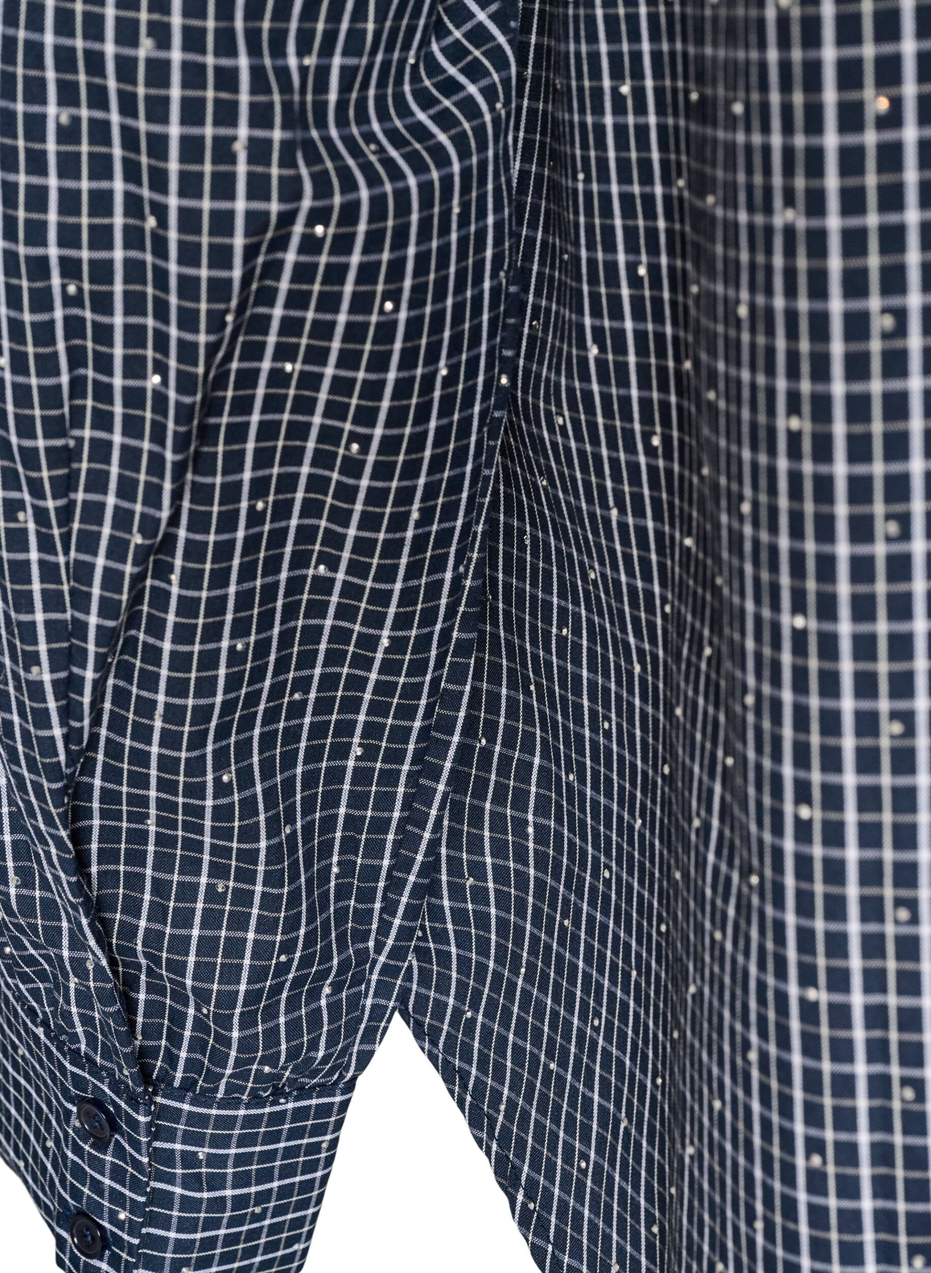 ZizziGeruit overhemd met strasssteentjes, Blauw, Packshot image number 3