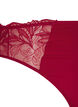 Microvezel string met kanten details, Rood, Packshot image number 3