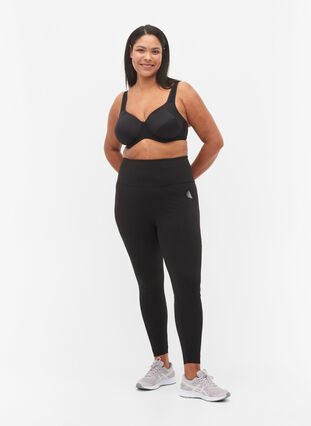 ZizziCORE, SUPER TENSION TIGHTS - Trainingslegging met binnenzak, Black, Model image number 4