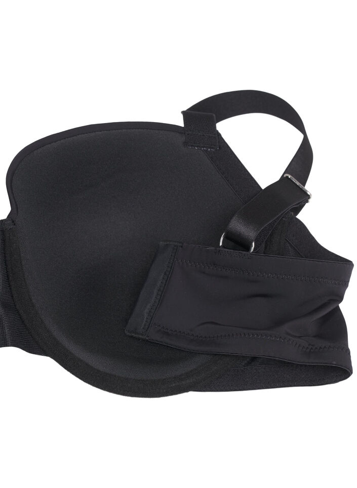 Gevormde bh met sierstenen, Black, Packshot