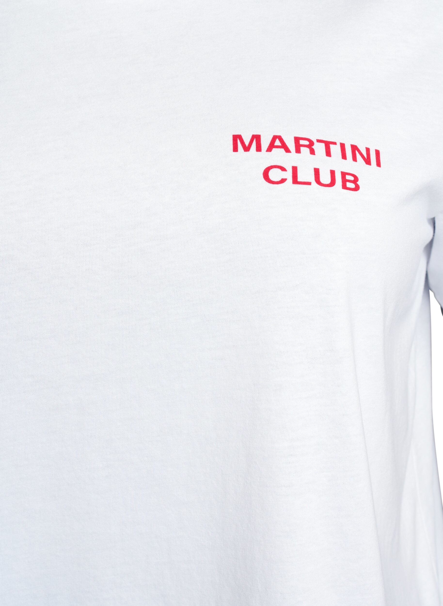 ZizziT-shirt met printdetails aan de voorkant en achterkant, Wit, Packshot image number 2