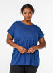 Losse workout T-shirt met korte mouwen, Blauw, Model image number 0