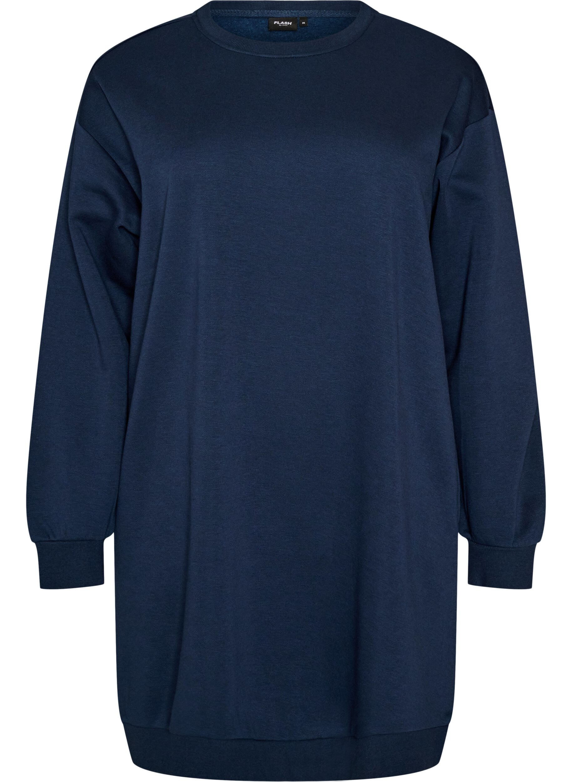 FLASH - Losse sweatshirtjurk met zakken