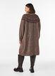 Gebreide jurk met jacquardpatroon, Bruin, Model image number 2