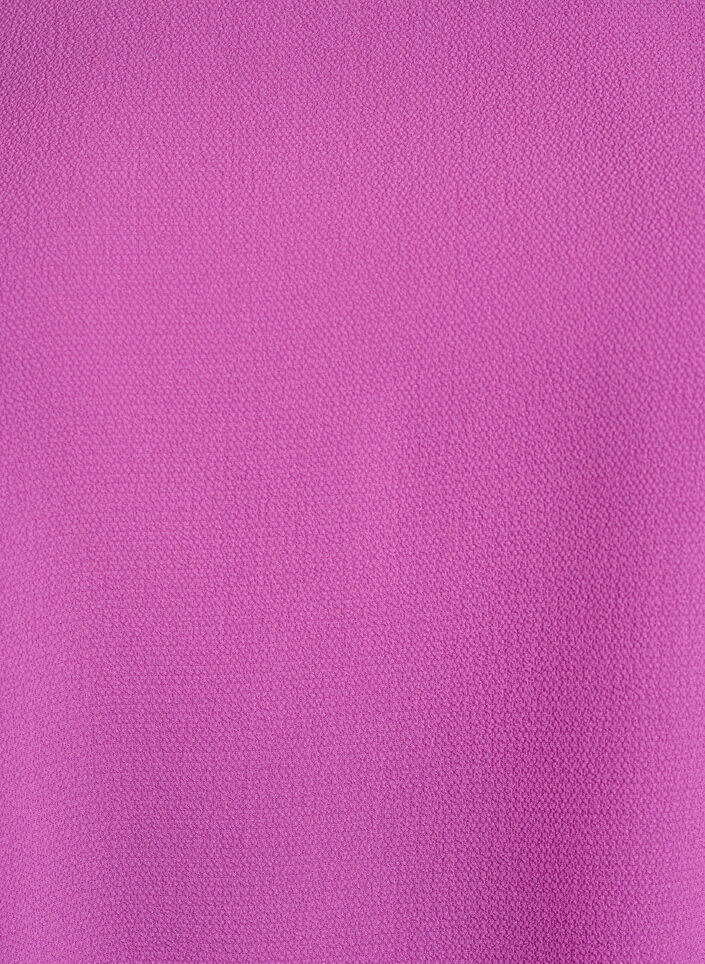 Blouse met korte mouwen en een ronde halslijn, Paars, Packshot image number 2