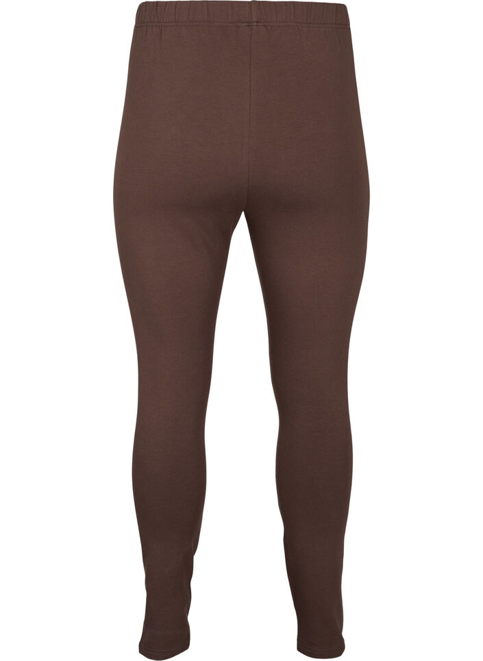 Katoenen legging met voering, Bruin, Packshot image number 1
