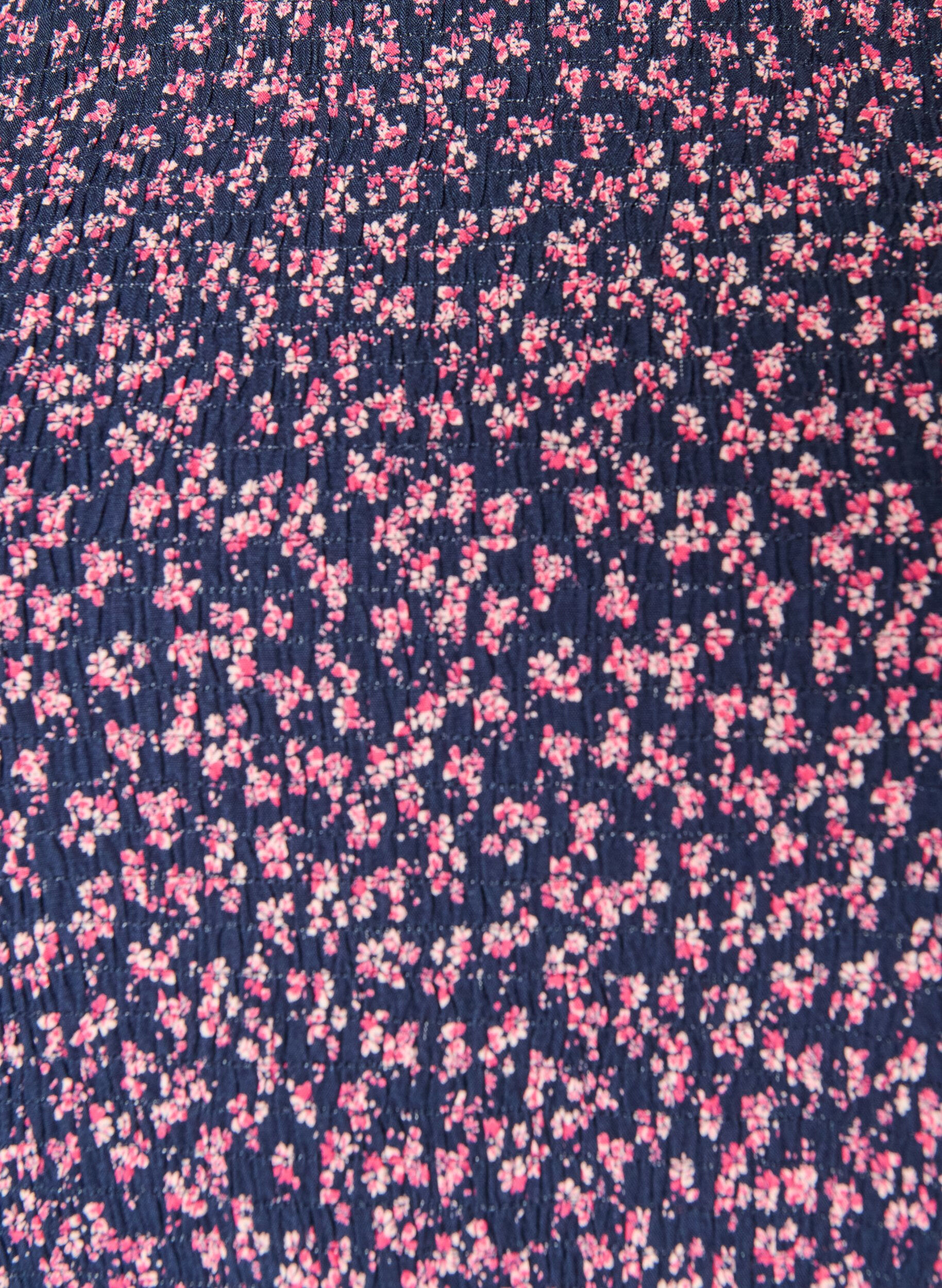 ZizziBlouse met gesmokte top en bloemenprint, Blauw, Packshot image number 2