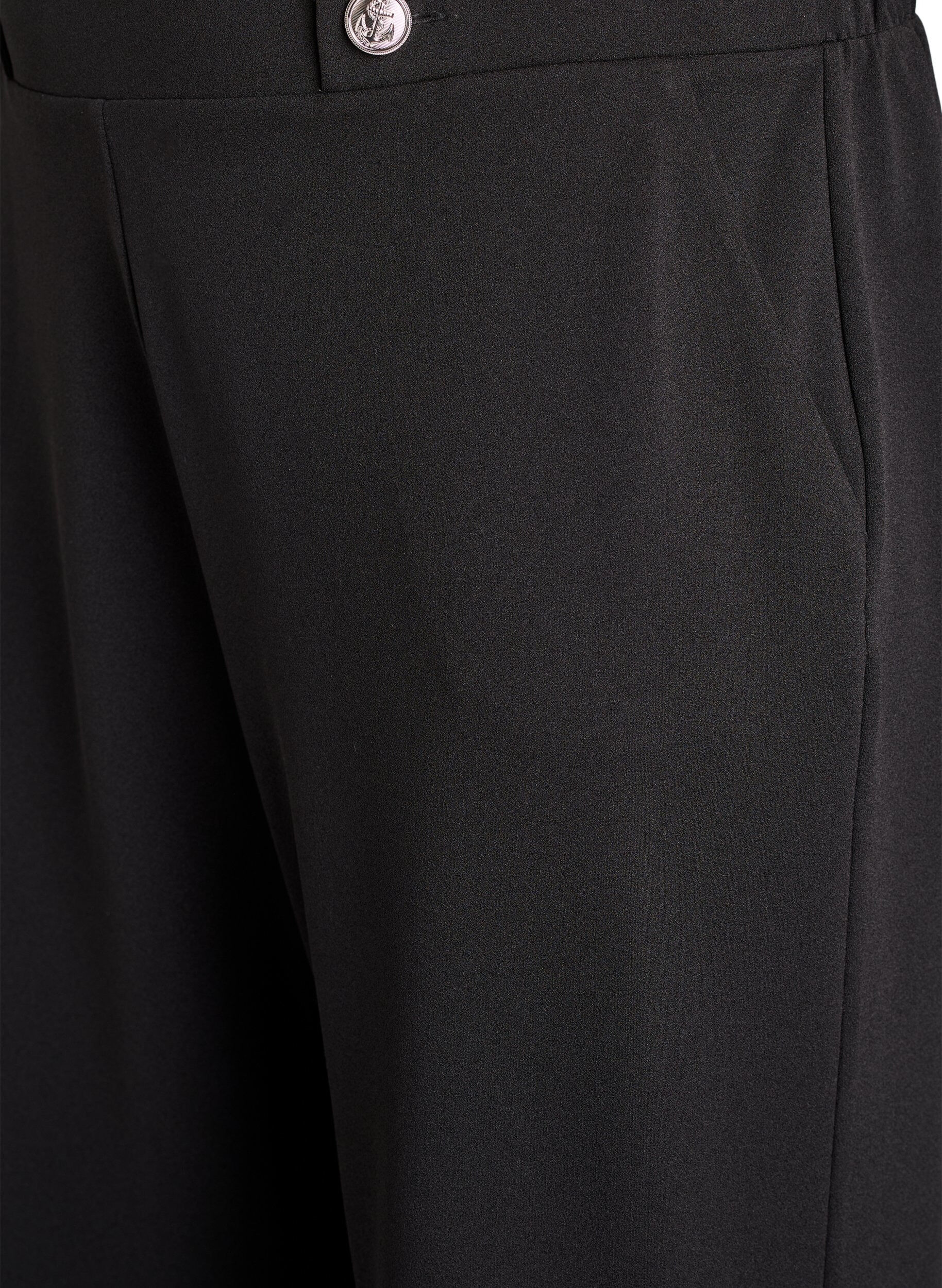 ZizziLosse broek met zakken, Zwart, Packshot image number 2