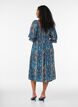 Zomerjurk in viscose met paisley print, Blauw, Model image number 1