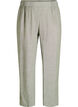 Linnen en viscose broek met losse pasvorm, Groen, Packshot image number 0