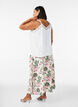 Viscose maxi-rok met smock, Vanille, Model image number 1