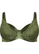 Voorgevormde beugel-bh met kant, Groen, Packshot image number 0