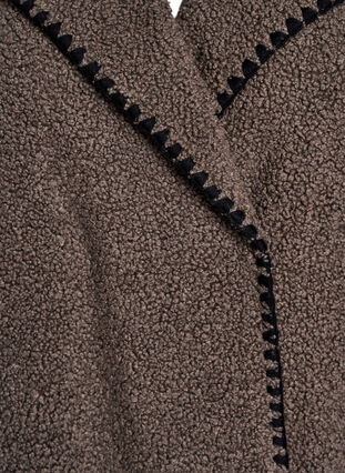 ZizziTeddy jas met contrast details, Morel, Packshot image number 2