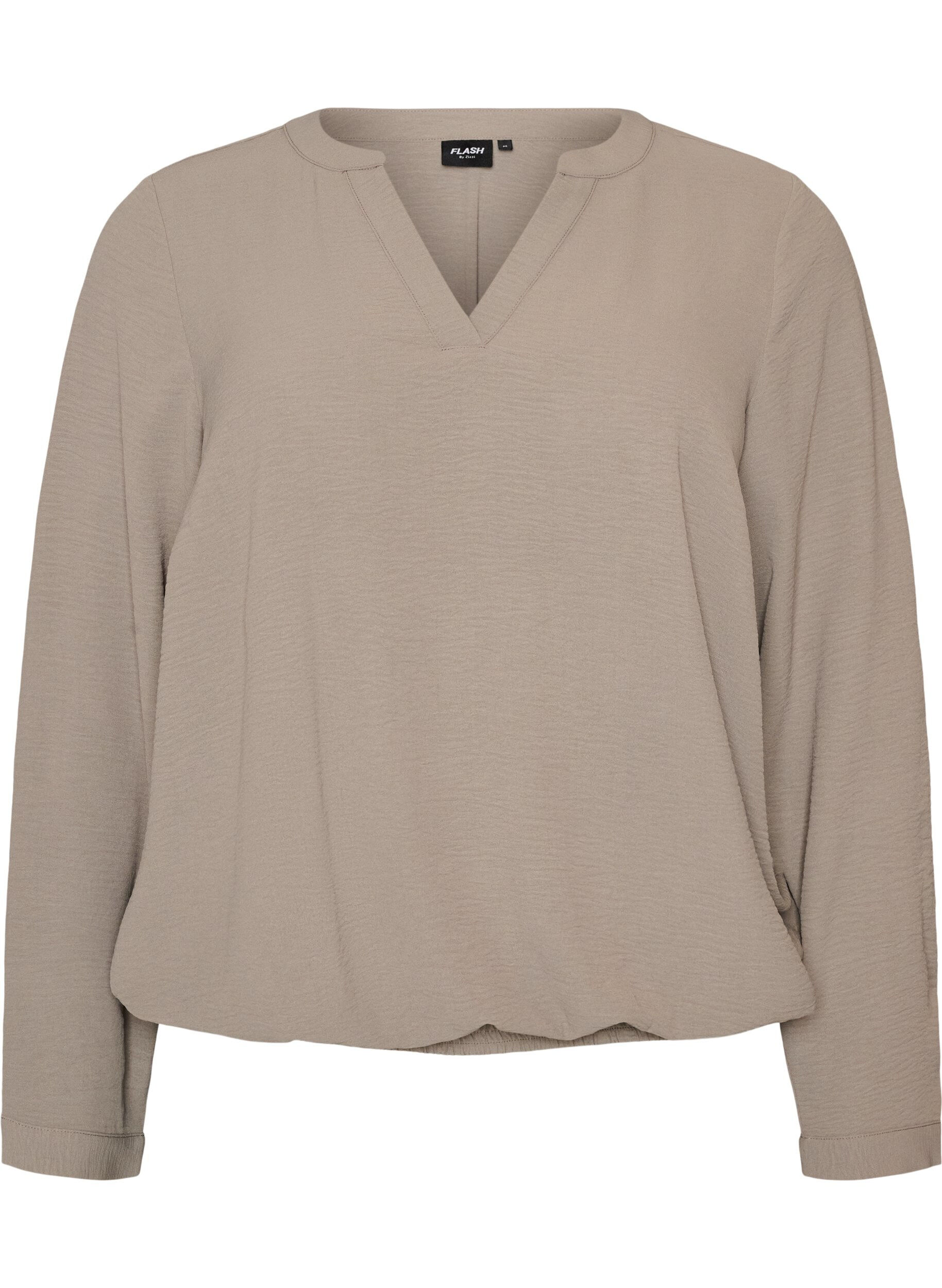 FLASH - Blouse met ballonsilhouet en V-hals