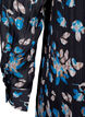 Korte jurk met print en een ronde hals, Zwart, Packshot image number 3