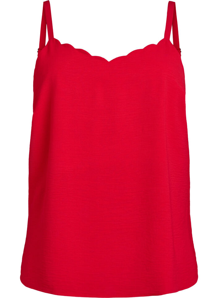 Top met een golvende zoom, Urban Red, Packshot