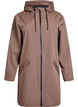 Regenjas met zakken en capuchon, Bruin, Packshot image number 0